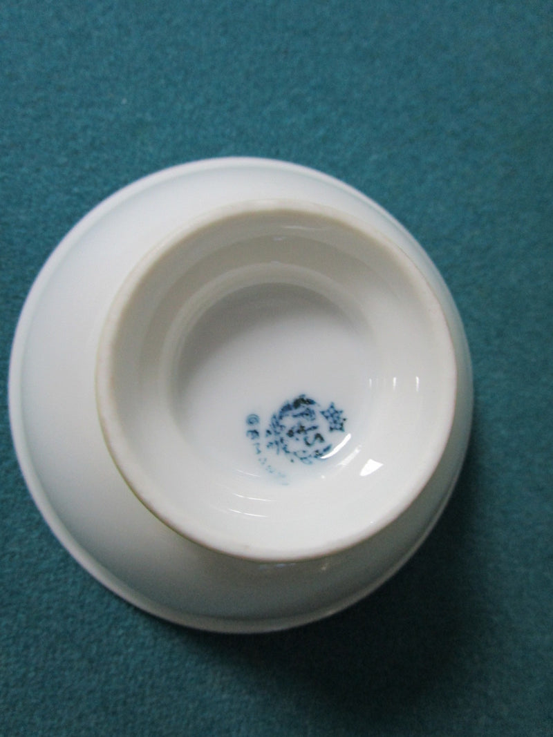 RS Prussia four footed salt dishes gold and flowers [rs-2]