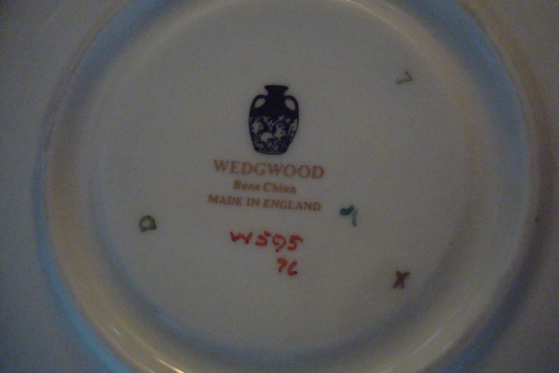 “Wedgwood” cup and saucer, flowers and griffons[a5#3]