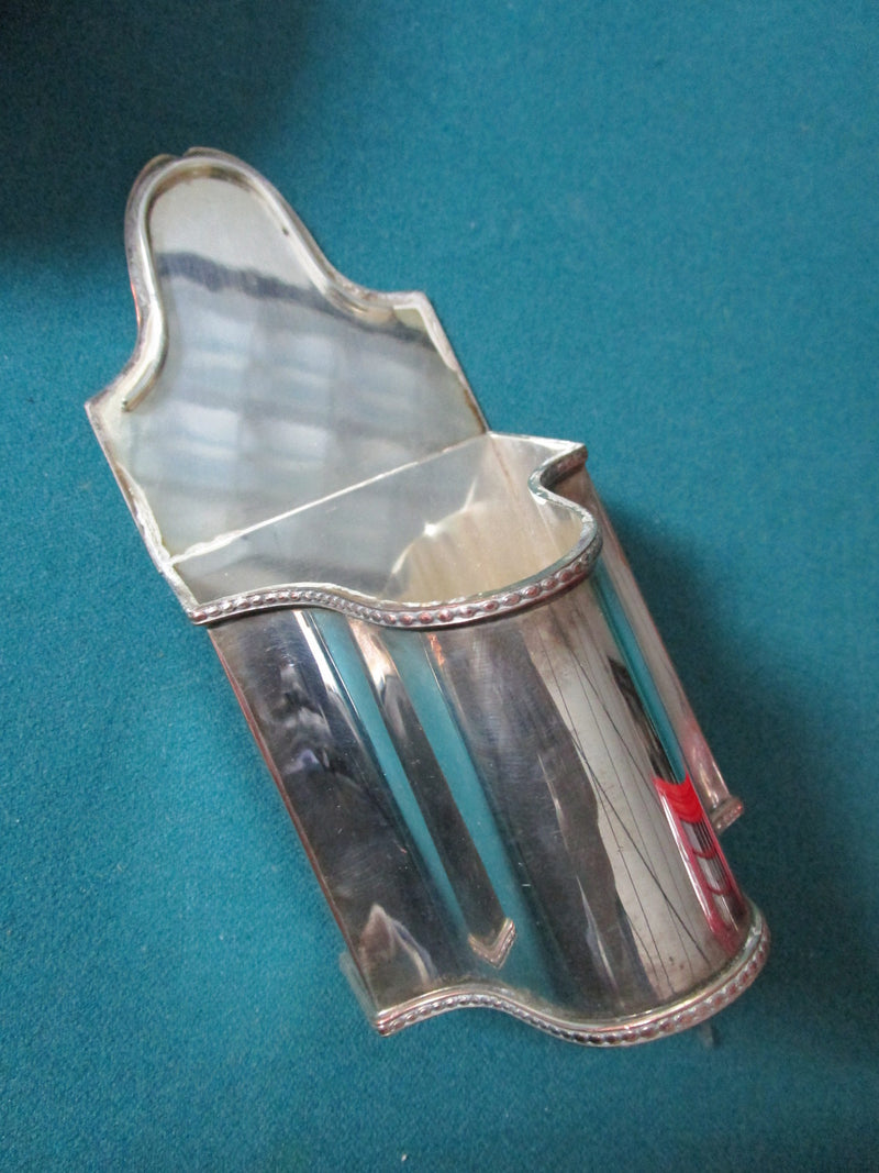 Cheltenham and Co UK Georgian Style  Silver on Copper Tea Caddy Box RARE [81D]