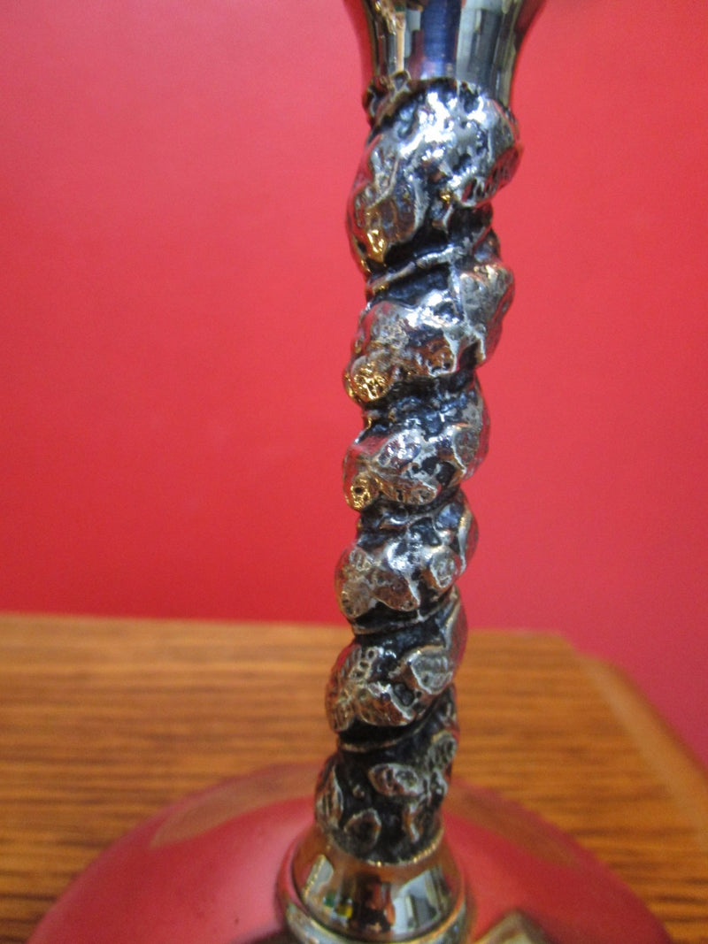 Valero Spain Silverplate Pair Of Candleholders 6" Tall [Office*]