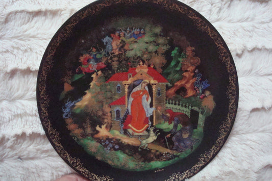 Russian Leyends Collector Plate "The Princess and the 7 Bogatyrs" with certs ^^