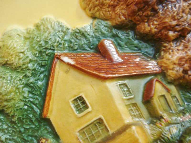 W. H. "Blossons" Congleton Cheshir,  England, hand painted wall plaque[2]