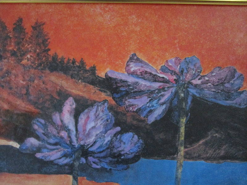 JEWISH LANDSCAPE M. Mandel oil on canvas painting professionlly framed