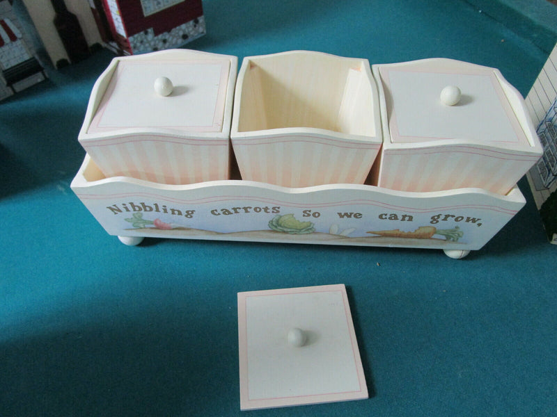 Wooden Canisters Houses Bakery Sweet Tea Flour Sugar Coffee Pick 1 ^^^