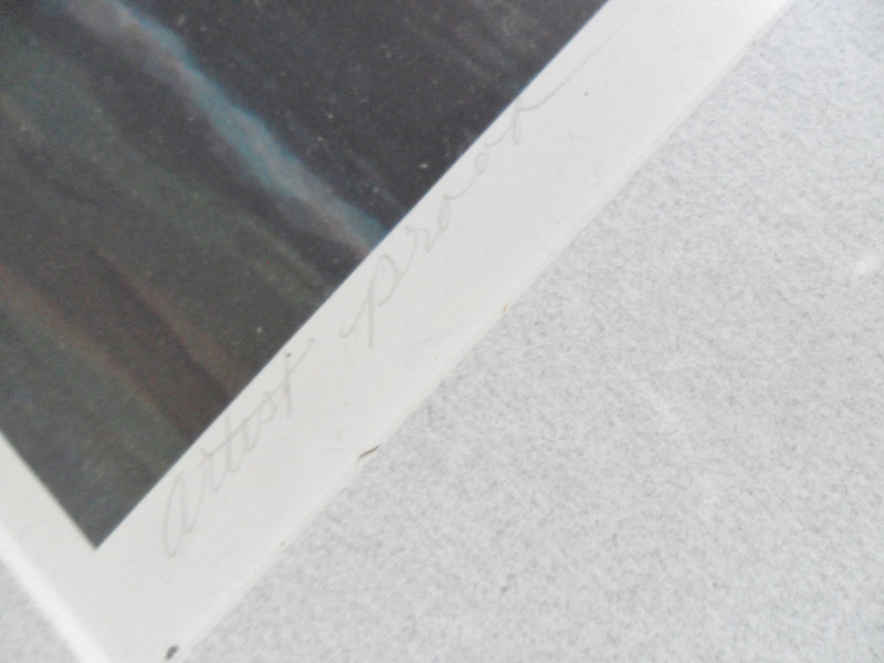 Barbara A. Wood Artist Proof large Lithograph "Pensative Woman" signed in pencil