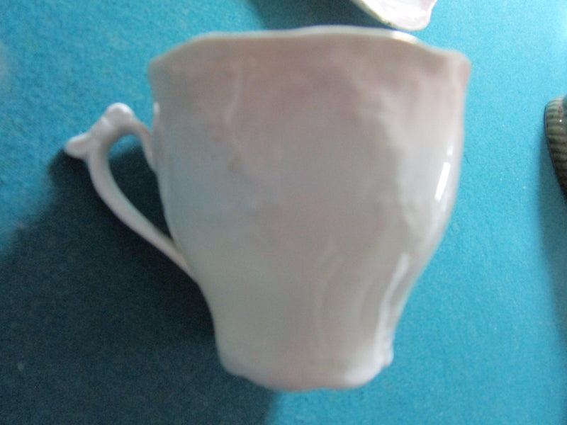 "Weimar" Germany Floral Coffee Cup And Saucer Artist Signed Original  [65]