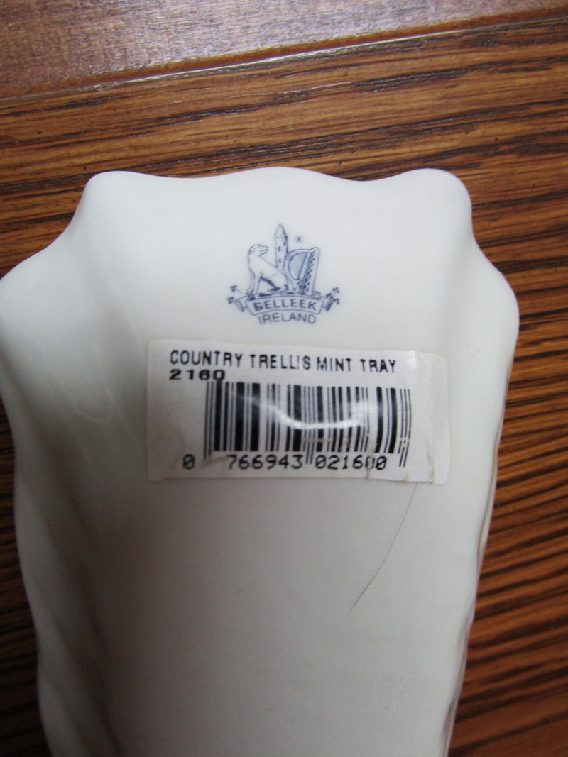 Belleek Irish porcelain  tray Country Trellis pattern [bellek]