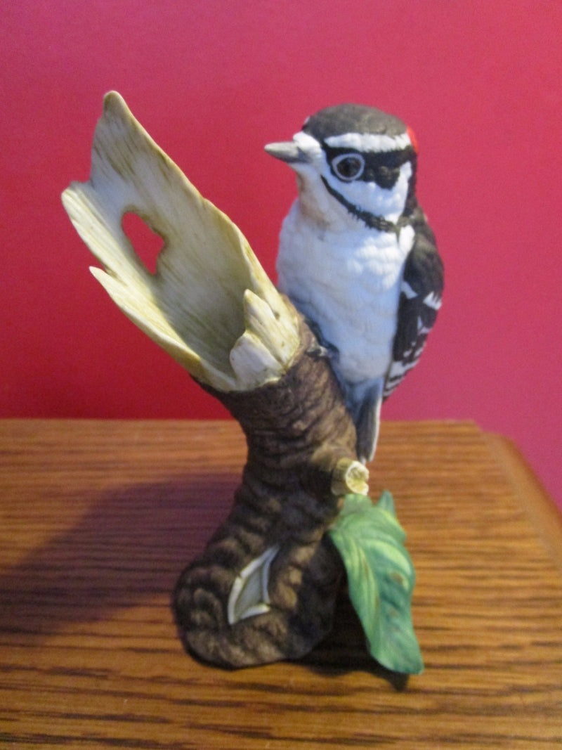 Lenox Downy Woodpecker Bird Figurine On Branch [a*7]^^