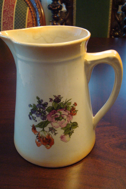 Mid Century Steubenville USA POTTERY pitcher JUG CREAMER ]TP8]