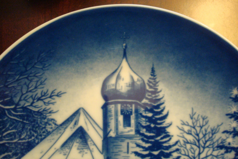 Bareuther Weihnachten 1974 Bavaria collector plate, 7 3/4" diameter