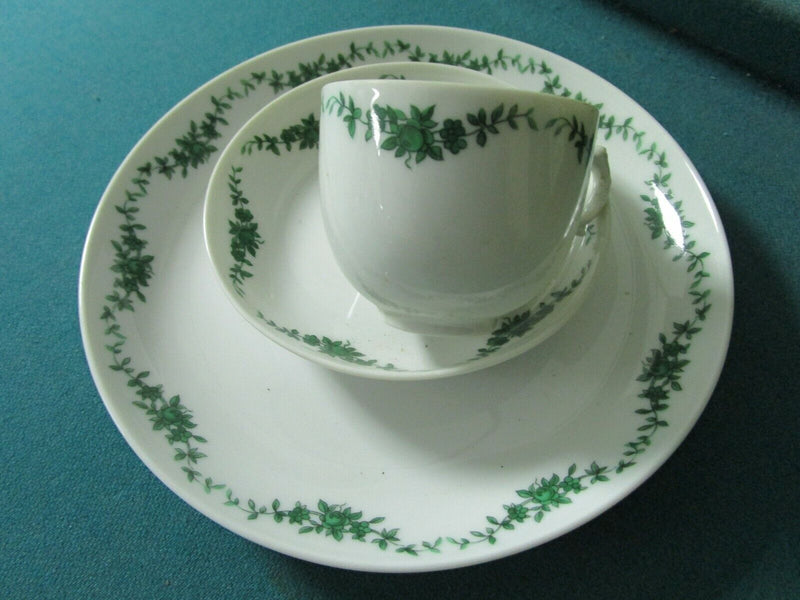 Fustenberg Germany Green Floral Swag Set Coffee Pot- Cups- Saucers- [84C]