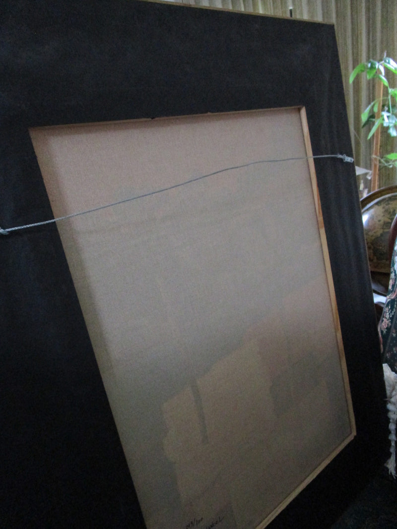 JEWISH LANDSCAPE M. Mandel oil on canvas painting professionlly framed