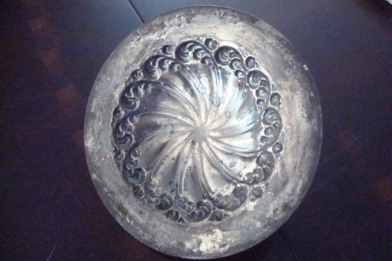 Antique Victorian E.G. Webster SUGAR BOWL silverplate & BLUE COBALT INSERT