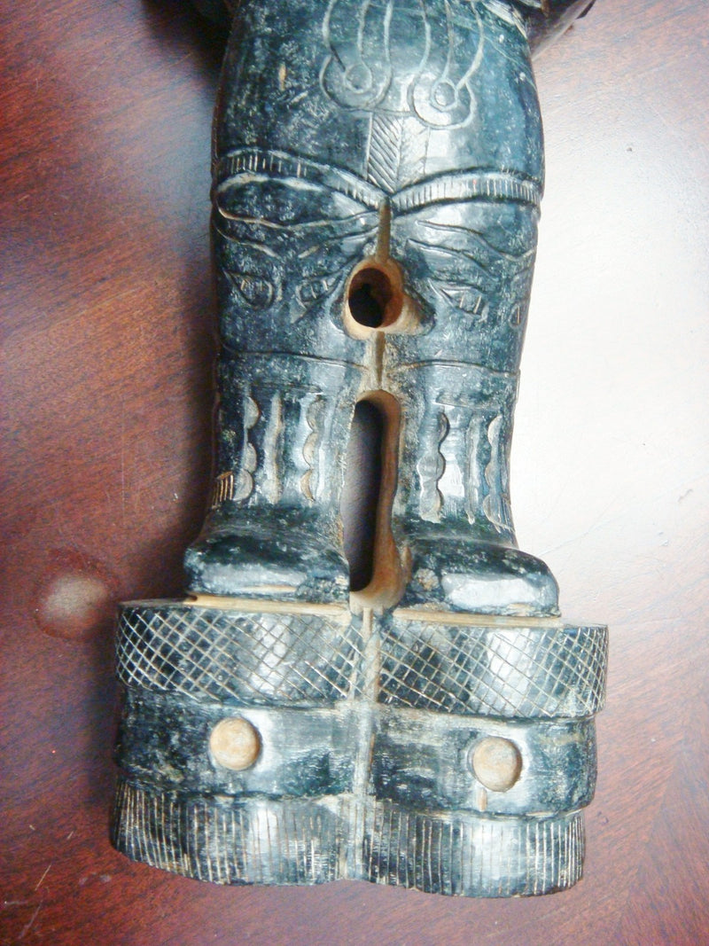 Antique Chinese carved stone of a  soldier, 10 1/2"[8]