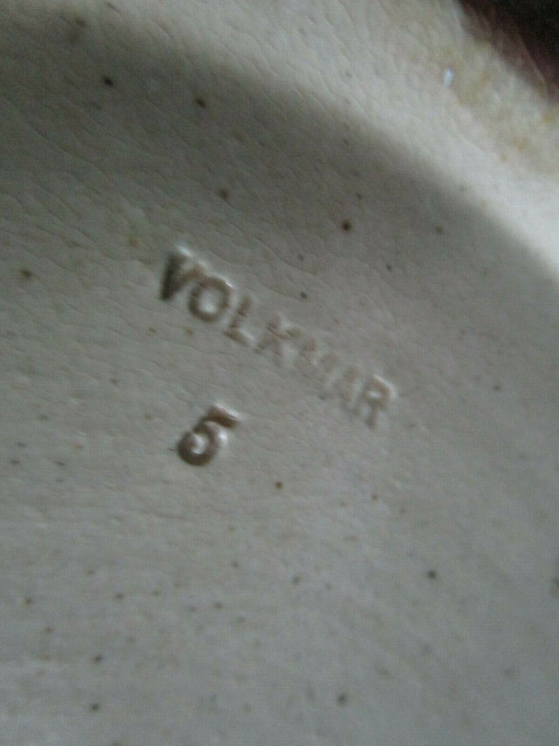 American Brooklyn Rare Volkmar & Cory Pottery BROWN POTTERY VASE 10 1/2" MARKED