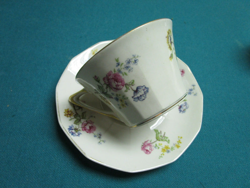 Antique Gerard, Dufraisseix & Abbot -ROSARIO- Haviland Limoges cup & saucer [89c