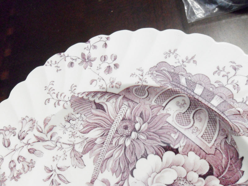 Royal Staffordshire Clarice Cliff Plate Burslem, PURPLE WARE FLORAL^^