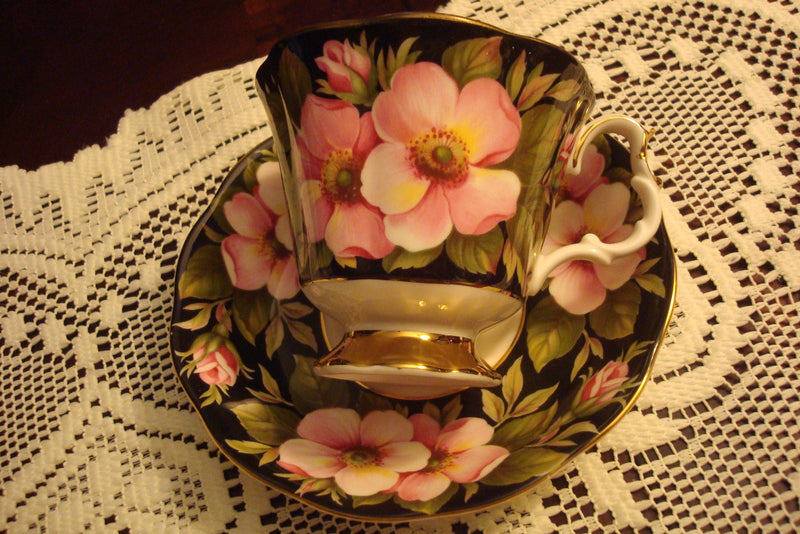 Royal Albert England Provincial Flowers Alberta Rose  cup/saucer[a5-3left]