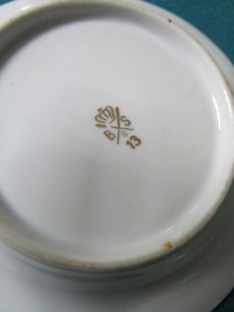 BREMER & SCHMIDT - Germany - ca 1930s figural cup and saucer ORIG [84C]