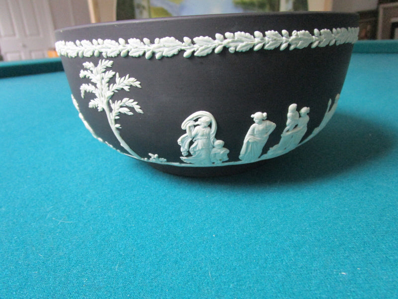 “Wedgwood” Black Solid Jasper Ware SACRIFICIAL BOWL ^^