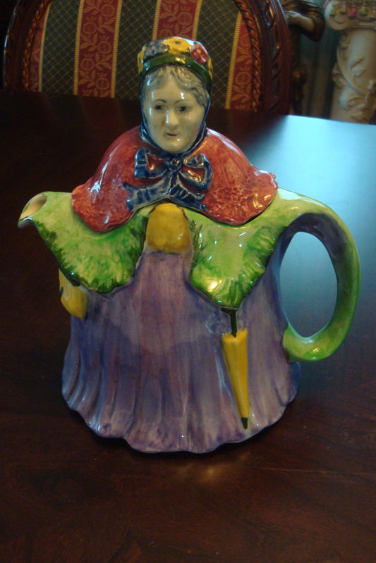 Little Old Lady 1930s BY TONY WOOD TeaPot Made in England ORIGINAL ^^^