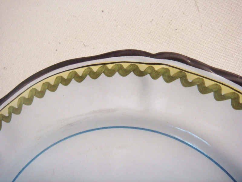 ORIGINAL Majolica Mid CenturyCANTAGALLI, ITALY 7 dinner plates 10" [*116c]