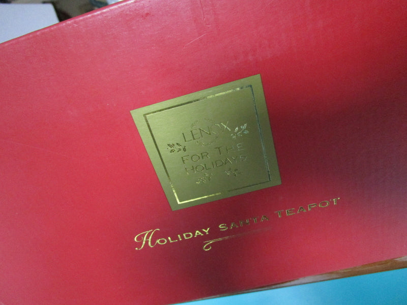 Holiday Santa Collection teapot by Lenox 10 x 10, new in box original