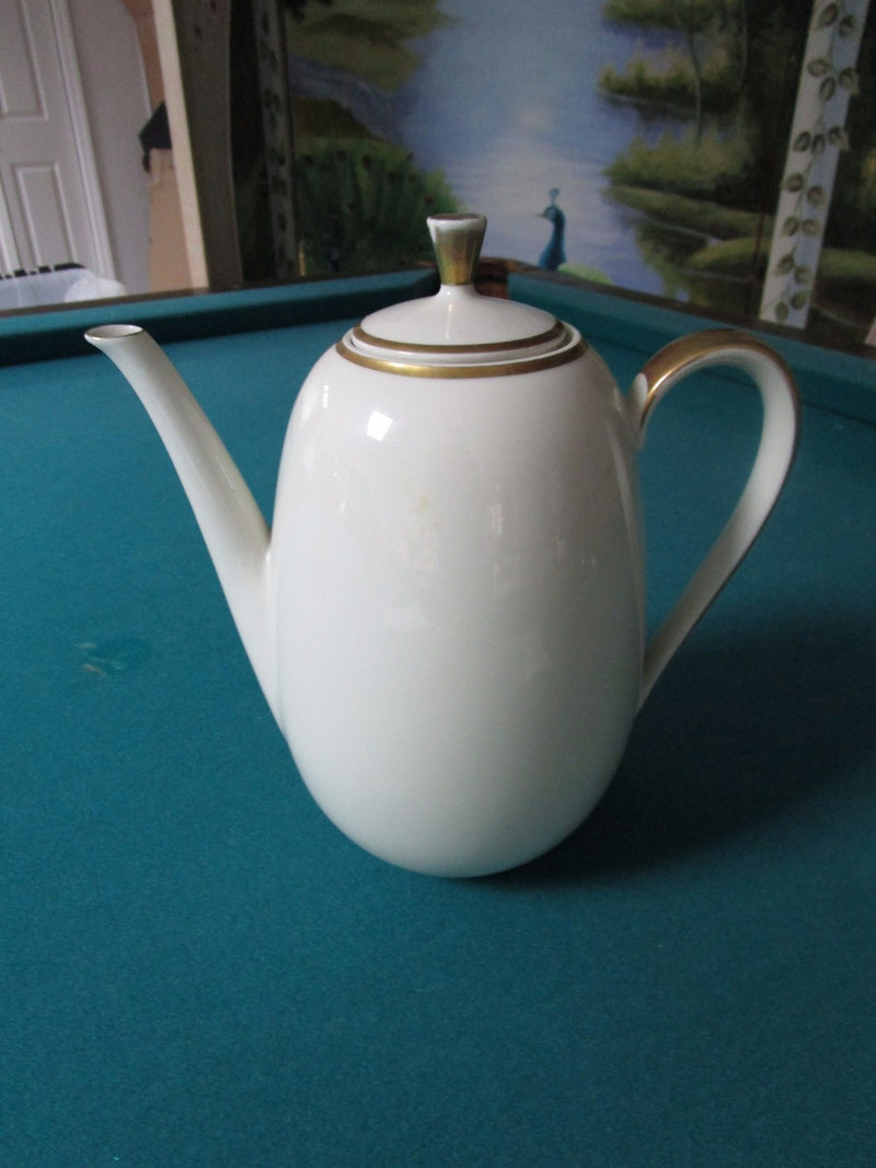 Gerbruder  Winterling -Coffee Pot # 40, Schwarzenbach, Germany C1940s Gold Rim