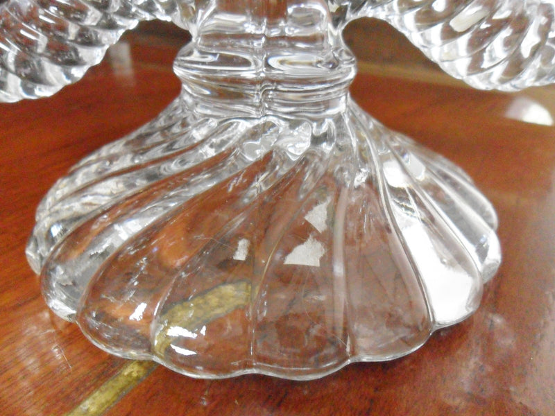 Fostoria Glass Double Light Candle Holder  Colony Pattern 1960s NICE [GL16]