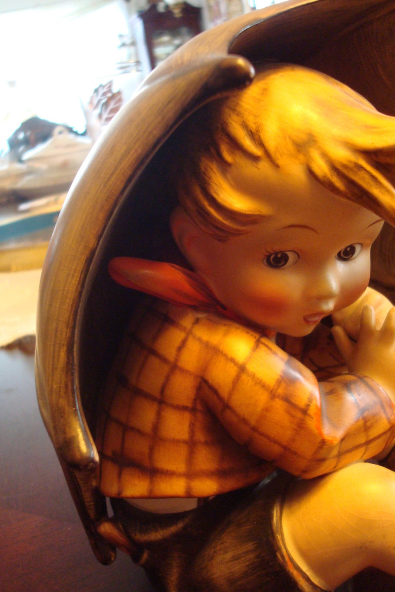 Hummel "Umbrella Boy", TM2, c1950, # 152 A, 8" tall