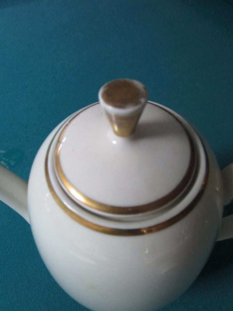 Gerbruder  Winterling -Coffee Pot # 40, Schwarzenbach, Germany C1940s Gold Rim