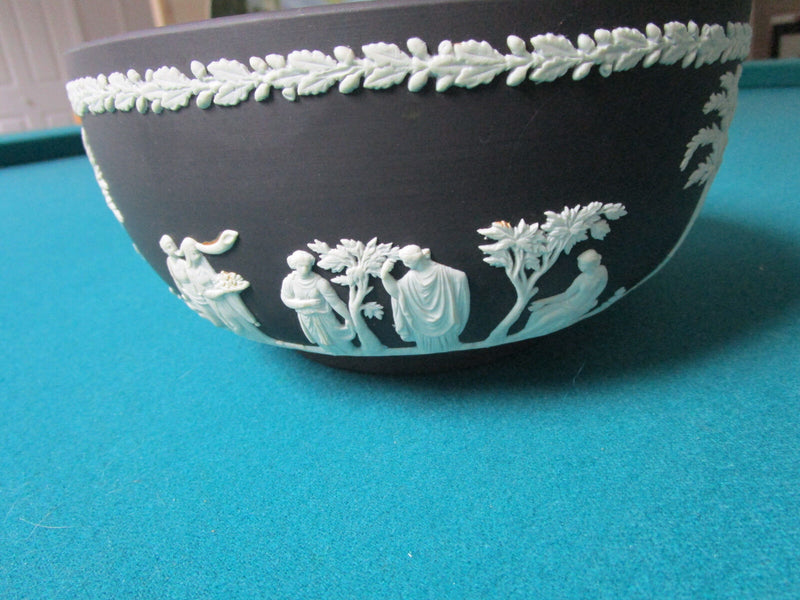 “Wedgwood” Black Solid Jasper Ware SACRIFICIAL BOWL ^^