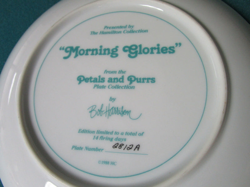 CAT'S PLATES (2) "Siamese Summer" "Morning Glory"NIB, with certs [AM11]