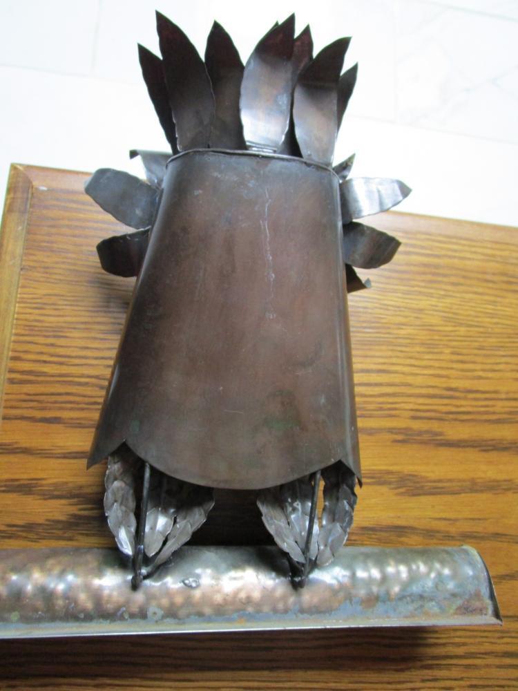 Owl Metal Art Work Sculpture Original