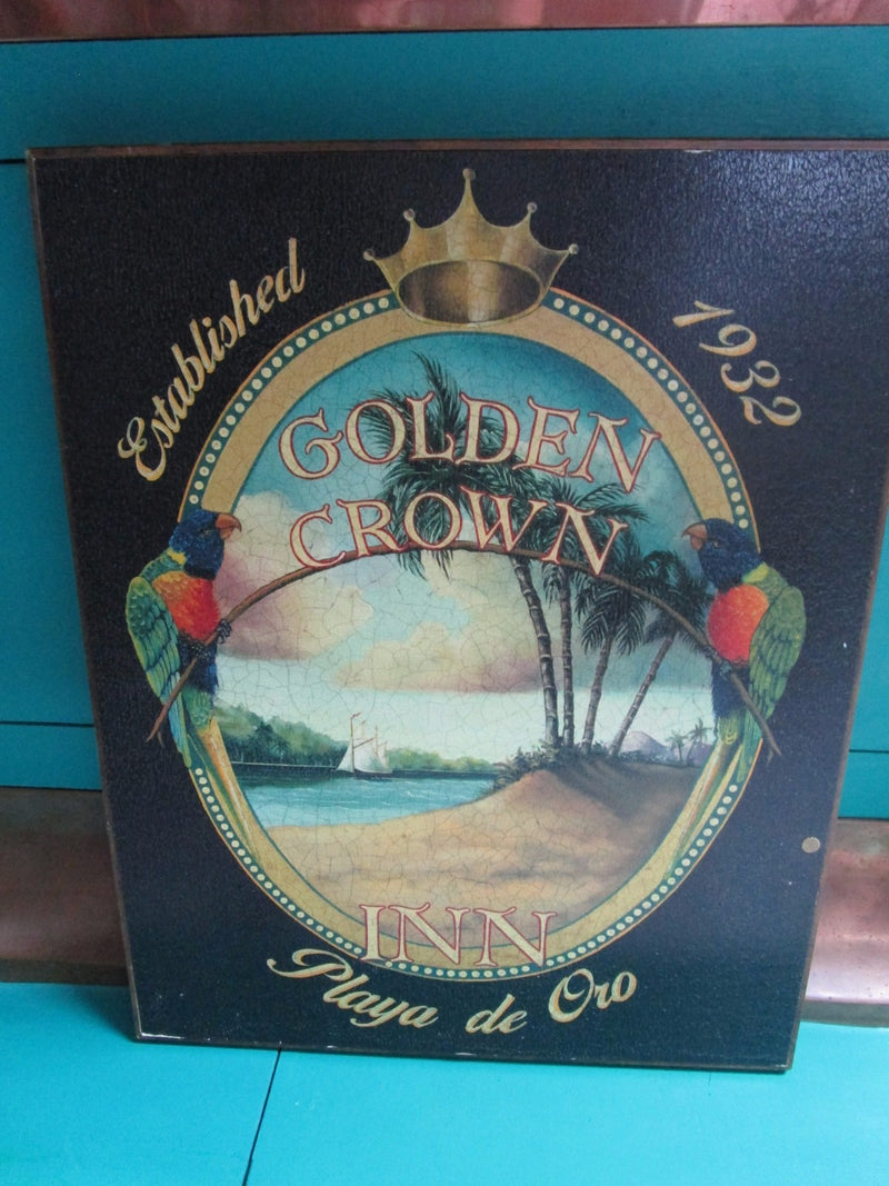 Pair Of Latin American Hotel  Vintage Signs On Board