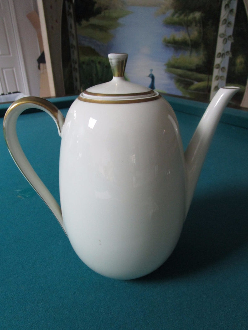 Gerbruder  Winterling -Coffee Pot # 40, Schwarzenbach, Germany C1940s Gold Rim