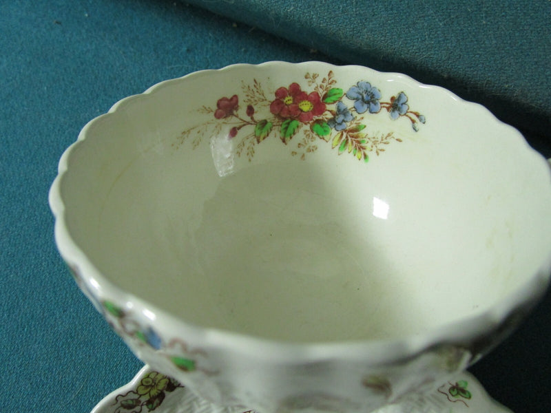 Copeland Spode China cup and saucer Rosalie Pattern,Made in England, S1878 [83]