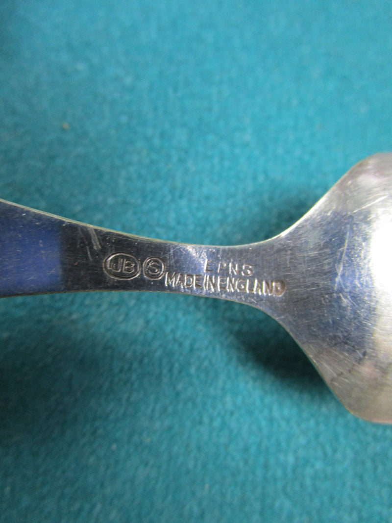 JB - B  EPNS England silverplate/ mother of pearl servers, 6" [silv]
