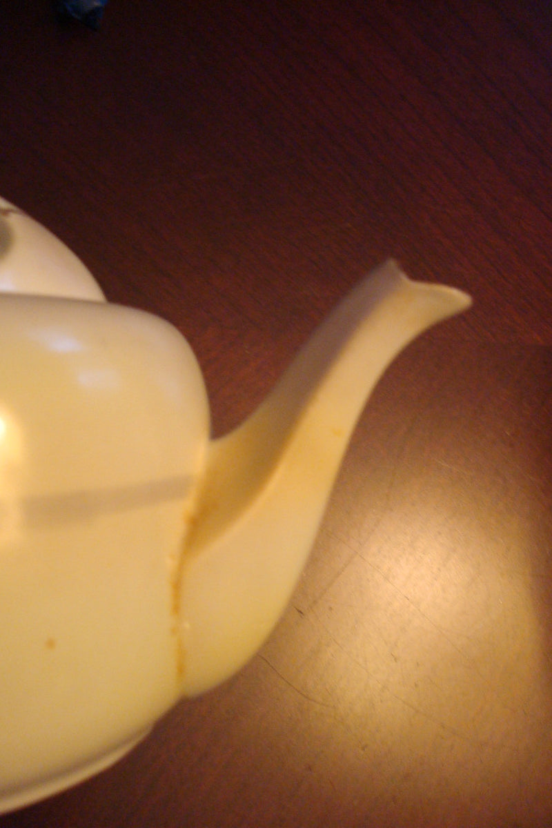 Nippon JAPAN teapot, 5" X8" HANDPAINTED COUNTRY SCENE original [TP9]