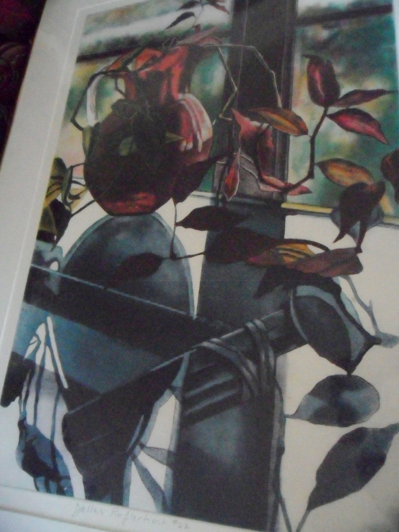 Jane Goldman (American 1951) "Dallas Reflections # 22" 1986, Lithograph signed