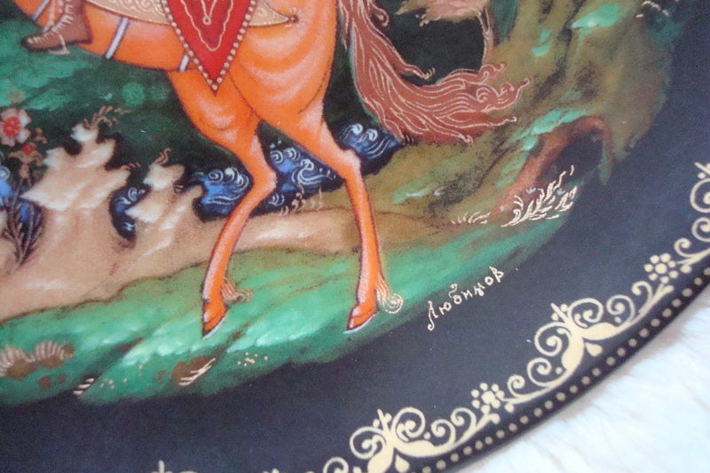 Russian Leyends Collector Plate "Ruslan and Ludmilla" original box no certs ^^