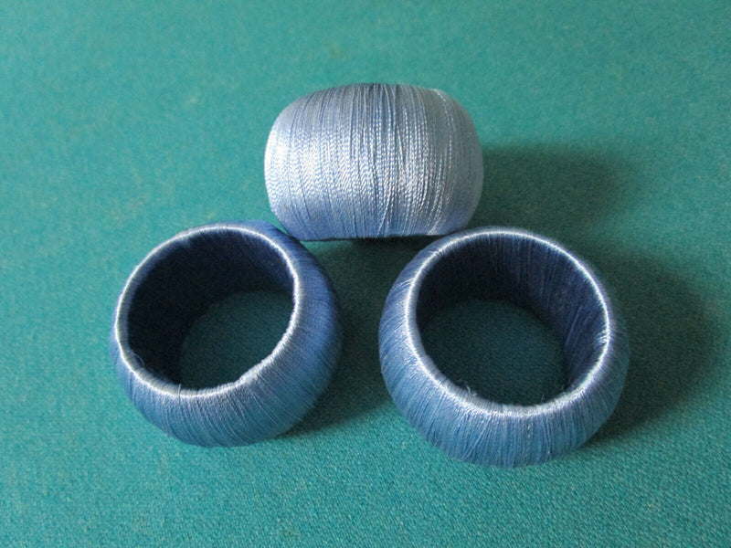 Napkin Rings Floral Metals Beads Brass Silk Pick One Set