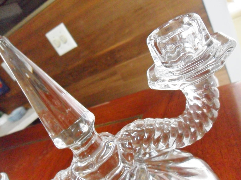 Fostoria Glass Double Light Candle Holder  Colony Pattern 1960s NICE [GL16]