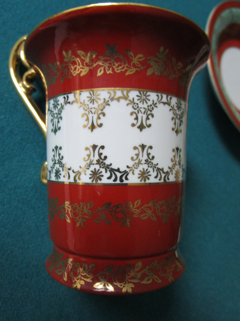 BREMER & SCHMIDT - Germany - ca 1930s figural cup and saucer ORIG [84C]