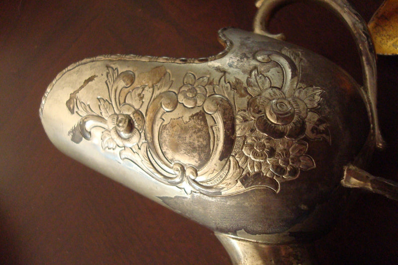 Raimond Silverplate/Goldplate Vintage Pedestal Scuttle Sugar cubes/nuts Bowl ^^^