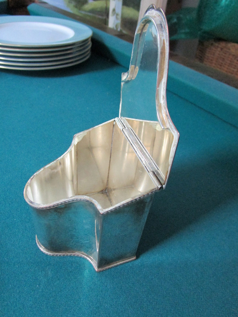 Cheltenham and Co UK Georgian Style  Silver on Copper Tea Caddy Box RARE [81D]