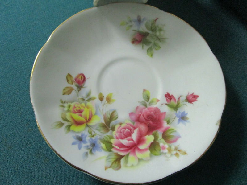 Royal Dover  England TEA cup and saucer decorated bouquet of flowers orig [85]