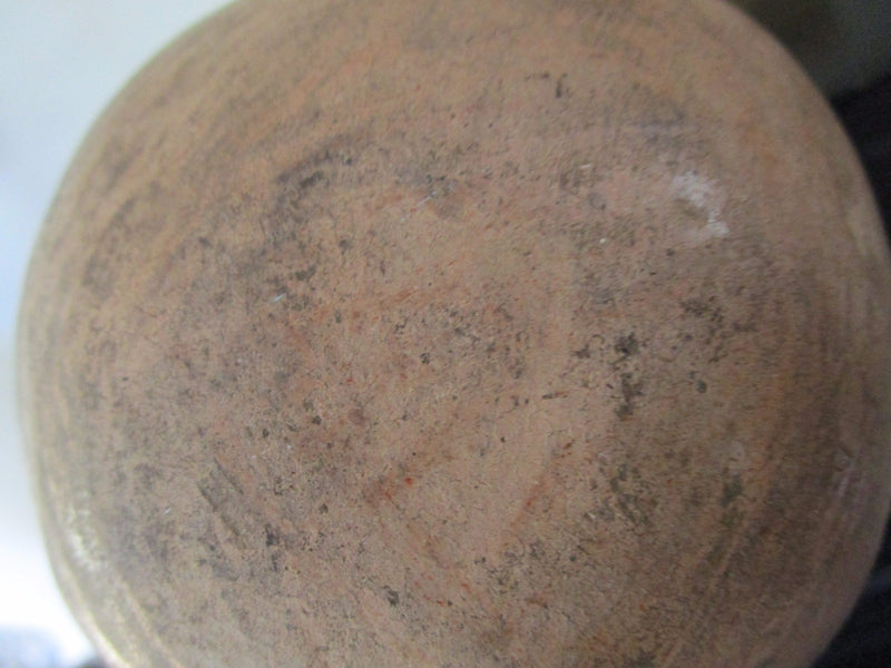 Mexican Vessel Round  Terracota Hand Carved [SW1]