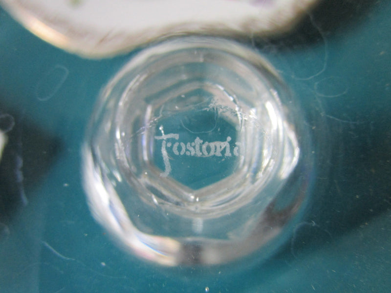 Fostoria 6 Crystal Goblets/Ice Tea Cups, Very Good Condition, 6 1/2" Tall