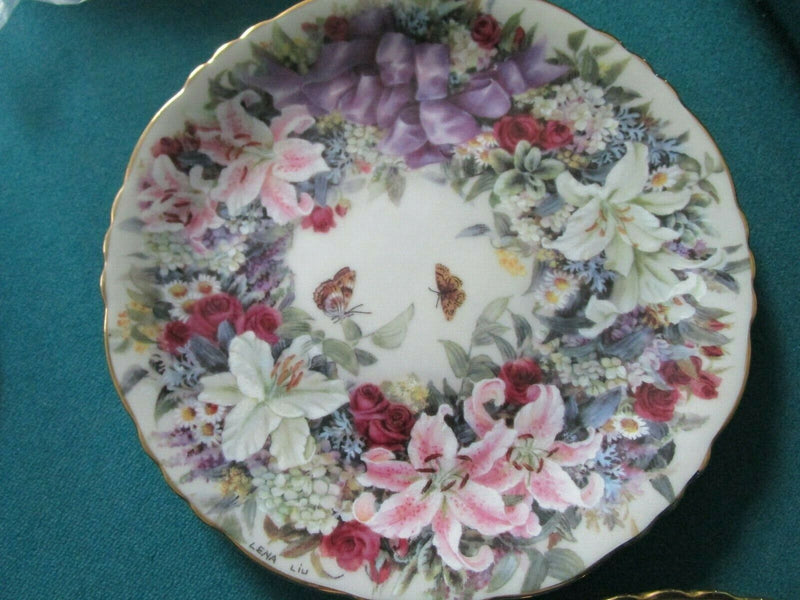 Lena Liu Collector Plates Floral Greetings Inspirational Pick 1 ^^